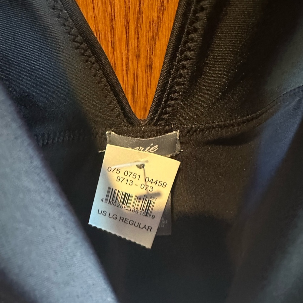 Aerie Swim One Piece Deep V Plunge Swimsuit Size Large Sexy Black Swimwear New - Picture 3 of 7